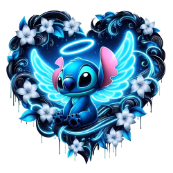 Stitch Coeur Ange