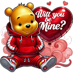 Winnie Will you be Mine ? Saint-Valentin