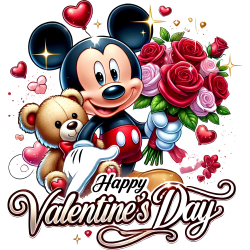 Mickey Saint-Valentin Happy Valentine