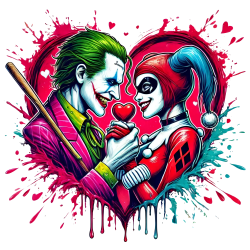 Harley Queen et Joker Saint Valentin