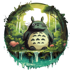 Miyazaki univers Totoro IA 1