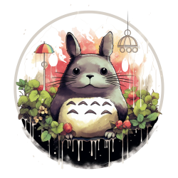 Miyazaki univers Totoro IA 2